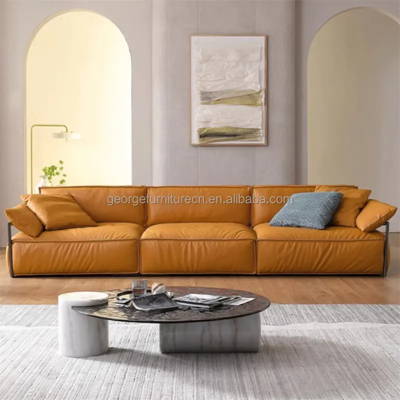 Set di divani in tessuto per suite lounge in stile italiano per mobili da soggiorno di ultima generazione