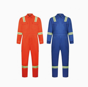 Vêtements de travail résistants à l'usure, bandes réfléchissantes, manches longues, combinaisons de travail monopièces, vêtements de protection pour soudeurs, machines à acier - Product Image 1