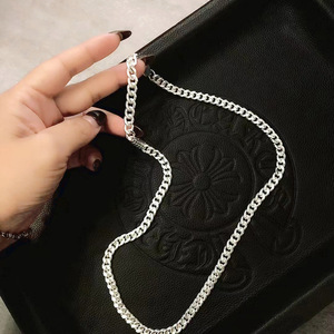 Collar de Plata de Ley S925 para Hombre y Mujer, Gargantilla Gruesa de Alta Calidad, Estilo Hip Hop, con Diseño Lateral Tallado, Joyería Fina de Estilo Cubano - Product Image 2
