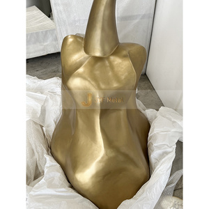Sculpture personnalisée en acier inoxydable Art Déco ANW903, artisanat métallique 304 pour hall d'hôtel, projet d'aménagement paysager - Product Image 1