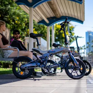 Dropshipping armazém de estoque dos EUA novo design bicicletas elétricas dobráveis 350w bicicleta elétrica da cidade com suporte de fitness