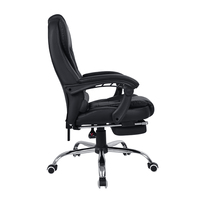 Chaise de bureau en cuir PU blanc à dossier bon marché avec massage Chaise de bureau pivotante pour ordinateur de direction patron pour le marché sud-américain