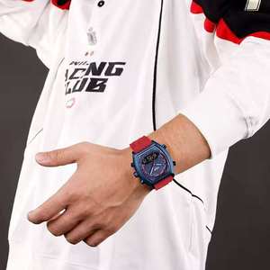 นาฬิกาข้อมือ NAVIFORCE 9242 รุ่นใหม่สำหรับผู้ชาย กันน้ำ แฟชั่น ควอตซ์ จอแสดงผลคู่ สายซิลิโคน วัสดุ Relogio Feminino - Product Image 4