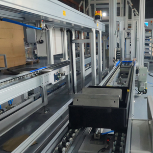 Vertical Lift Conveyor for Multi-Level Battery Production Line Featuring Space Saving Design and High Precision Servo Positionin - Product Image 1