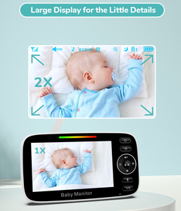 4.3 pouces vidéo bébé moniteur avec deux caméras Zoom numérique caméra de Surveillance Auto Vision nocturne interphone bidirectionnel baby-sitter - Product Image 2