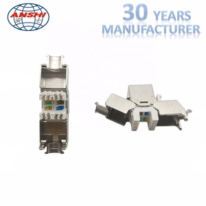 Cho anshi toolless Hợp kim kẽm <span class=keywords><strong>Keystone</strong></span> <span class=keywords><strong>Jack</strong></span> 180 độ viễn thông <span class=keywords><strong>RJ45</strong></span> CAT5e CAT6 CAT7 FTP STP shielded <span class=keywords><strong>Keystone</strong></span> <span class=keywords><strong>Jack</strong></span>" - Product Image 5