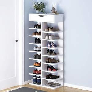 Étagère flottante modulaire moderne de grande capacité, armoire multi-niveaux, tiroirs profonds, finition stratifiée lisse, meubles en bois pour la maison - Product Image 5