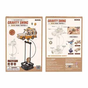 Robotime rokr ลูกตุ้มสมดุลของเล่นทำมือของขวัญแบบทำมือ MCD03 3D ไม้ปริศนางานฝีมือไม้ - Product Image 6