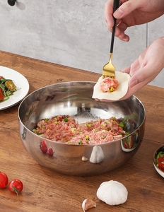 Dfb01 thép không gỉ trộn bát thiết kế thanh lịch cao cấp thép không gỉ trộn bát với kính nắp - Product Image 4