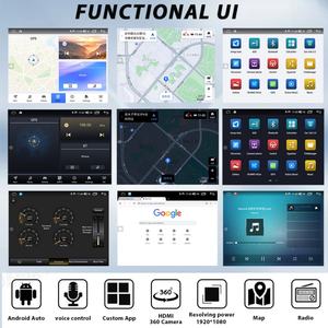 Autoradio 10 pouces pour Maserati GranTurismo GT GC 2007-2017 Android 12 Carplay Écran tactile GPS Lecteur multimédia Panneau AC Noir - Product Image 6