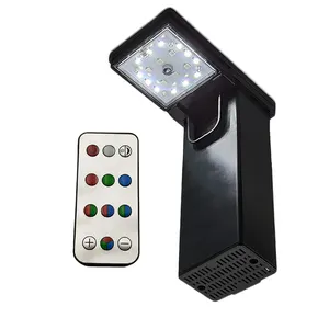 Chất lượng cao Aquarium 8 Colors LED đèn 6 Wát Fish Tank lọc ánh sáng với điều khiển từ xa