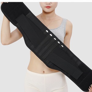 Ceinture lombaire auto-chauffante en tourmaline, respirante, avec plaques de soutien en acier élargies, attache magnétique détachable pour adultes - Product Image 1