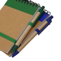 Carnet de notes minimaliste avec logo personnalisé EnHap, couverture en papier kraft 9*14cm, 70 feuilles, ensemble stylo-agenda, organisateur, bloc-notes professionnel