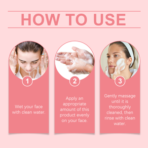 OUHOE Espuma de ácido salicílico Hidratante suave Control de aceite Limpieza de la piel facial Limpiador de poros delicado - Product Image 5