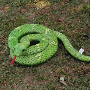 Hot Bán Tùy Chỉnh Biểu Tượng Rắn Đồ Chơi Siêu Mềm Sang Trọng Python Và Rắn Hổ Mang PP Bông Đầy Dễ Thương Thu Nhỏ Đồ Chơi - Product Image 4