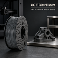 Filament d'imprimante 3D ABS+ 1,75/2,85/3,5 mm, tolérance de 0,02 mm, température d'impression 230-240°C, réduit les déformations des bords