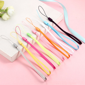 Cordón de nailon trenzado redondo para teléfono, palo de selfie, accesorio para tazas y joyas, color sólido, mezcla aleatoria, origen Yiwu - Product Image 1