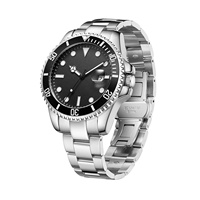 Montre de luxe Citizen au design unique en acier inoxydable, style affaires, avec fond transparent, affichage de la date, résistance à l'eau 3 ATM, sportive