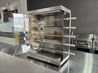Four commercial de rôtisseries de poulet d'acier inoxydable de gaz 3/5/7/9 petits pains gril