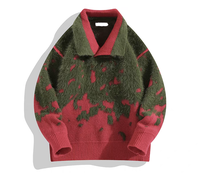 Pull de Noël personnalisé de haute qualité, respirant et anti-rétrécissement, avec un design rouge et vert pour les fêtes de famille en hiver