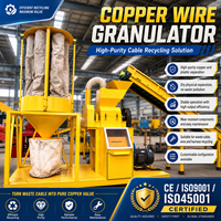 Machine de granulation de fil de cuivre de type sec pour le recyclage des câbles usagés et des fils de rebut