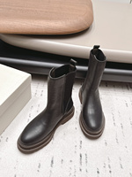 Nouvelles bottes Chelsea western pour femme, en cuir véritable, mi-mollet, confortables et tendance, pour l'été et l'hiver