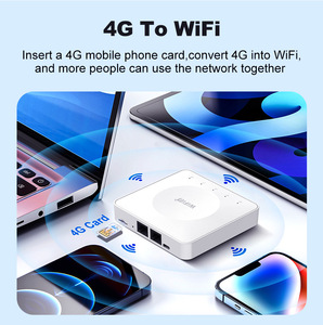 เราเตอร์4G แบบพกพา Wi-Fi ระยะไกล300Mbps <span class=keywords><strong>Cat4</strong></span> CPE LTE WiFi6 Wi-Fi ขนาดพกพาได้พร้อมช่องใส่ซิมการ์ด - Product Image 3