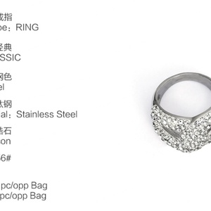 Custom Jewelry Iced Out CZ Paved <b>Rings</b> for Women Party Engagement Jewellery High Quality Stainless Steel Finger <b>Ring</b> - Product Image 5