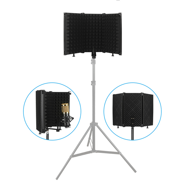 Microphone Isolation Shield with Pop Filter for Noise Reduction D3 Sound Filter Made in CN;GUA