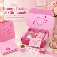 Boîtes d'emballage en carton ondulé de luxe personnalisées, rose vif, pour vêtements, maquillage, savon, emballage et expédition