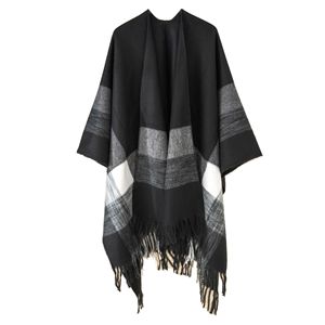 <strong>Traditional</strong> Polyester <strong>Scarf</strong> <strong>Shawl</strong> Women's Jacquard Cashmere <strong>Shawl</strong> Warm Jacquard Floral Design Autumn Polyester Winter Wrap Logo - Product Image 2