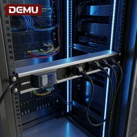 PDU en rack 1U en aluminium, 6 prises Schuko Type F, 2P MCB 16A 250V 4000W, certifié CE RoHS