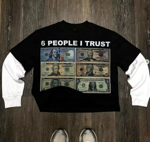 T-shirt da uomo a manica lunga in cotone pesante personalizzato a doppio strato con <span class=keywords><strong>Top</strong></span> corto a doppio strato in tinta unita - Product Image 5