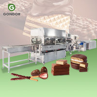 Machine industrielle de double enrobage pour glaçage de dragées au chocolat 1500, pour biscuits et crèmes glacées