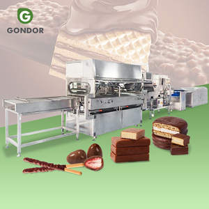 Machine industrielle de double enrobage pour glaçage de dragées au chocolat 1500, pour biscuits et crèmes glacées - Product Image 1