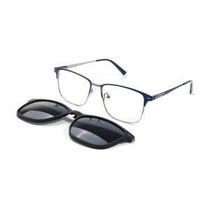 <span class=keywords><strong>Gafas</strong></span> de Sol Magnéticas Cuadradas <span class=keywords><strong>para</strong></span> Hombre 2026, con <span class=keywords><strong>Clip</strong></span>, Polarizadas, Montura Metálica, Diseño de Lujo, Venta al Por Mayor, Fabricante OEM - Product Image 2