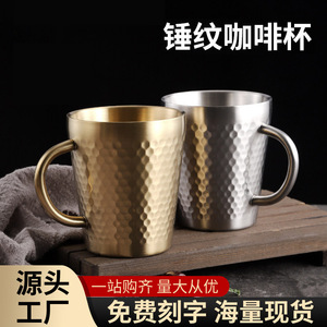 304 Stainless Steel <b>Double</b> <b>Wall</b> Coffee <b>Mug</b> Straight Cup Vacuum Insulated For Tea Beer Milk Breakfast Use - Product Image 5