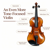 Violon acoustique TXXH280 4/4 taille pleine, fabriqué à la main, pour étudiants, idéal pour les orchestres scolaires