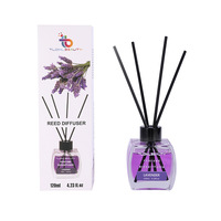 Ensemble de diffuseurs de roseaux de luxe en gros, flacons en verre coloré, longue durée, 120 ml, huile essentielle parfumée, désodorisant d'air pour la maison