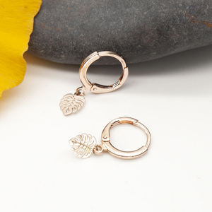 Pendientes de Aro Pequeños Plateados al por Mayor para Mujer, Joyería de Moda con Colgante - Product Image 4
