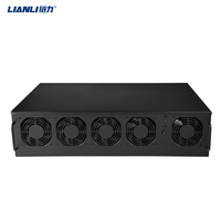 Lianli CRPS 857S redondant 8GPU boîtier personnalisé châssis d'ordinateur Support 3070 3080 cartes graphiques boîtier silencieux
