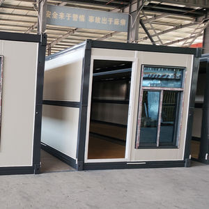 Maison en conteneur pliable préfabriquée de 20 pieds-Petite maison modulaire amovible portable avec bâtiment de bureaux et applications extérieures - Product Image 4