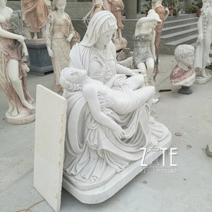 กลางแจ้งชีวิตขนาดพระแม่มารีและพระเยซูประติมากรรมบรอนซ์Pietaรูปปั้น - Product Image 5