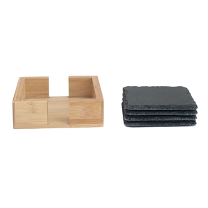 Hongyu EC-KW182 Tapis de séchage pour vaisselle en ardoise naturelle écologique, réutilisable, résistant à la chaleur, antidérapant et à séchage rapide - Product Image 2