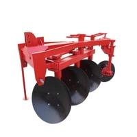 Mini tractor agrícola 4WD 60-90hp, implementos de labranza, maquinaria de preparación del suelo, arado de peces, arado de 3 discos para tractor