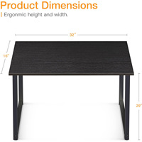 Bureau d'ordinateur moderne pliable de petite taille pour le travail et l'écriture, en mélamine, pour la maison