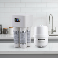 200GPD RO System Purifier Tank 4 Stage Quick Connect Osmose Inverse KDF Mineral Alkaline Water Filter for Home Under Sink