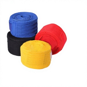Nouvelles Bandes de Boxe Professionnelles en Coton avec Impression de Logo Personnalisé, Élastiques et à Séchage Rapide pour Poignets - Product Image 1