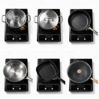 Table de cuisson à induction en gros 1350W, puissance réglable, modes de cuisson multiples, arrêt automatique de sécurité, plaque chauffante électrique