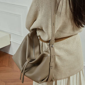 Nouveauté 2026 : Sacs fourre-tout en cuir véritable pour femmes, sacs bandoulière tendance grande capacité, sacs à bandoulière de créateur couleur unie de qualité supérieure - Product Image 2